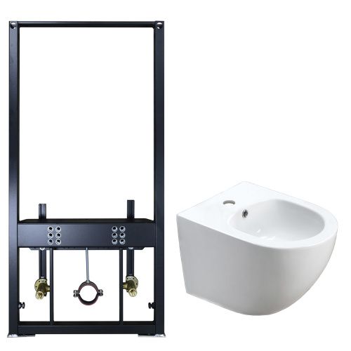 Сет биде + инсталляция  Azario  AZ-8040-1001/F-0053-0025+AZ-0046-BW SP