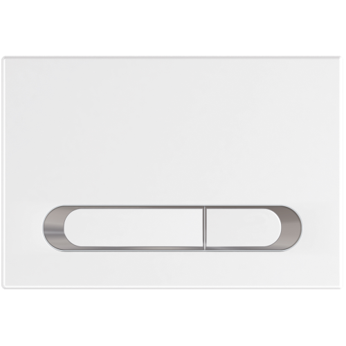 Клавиша смыва механическая KK POL M09 V1 350/PPB/062-00-03 цвет белый/хром