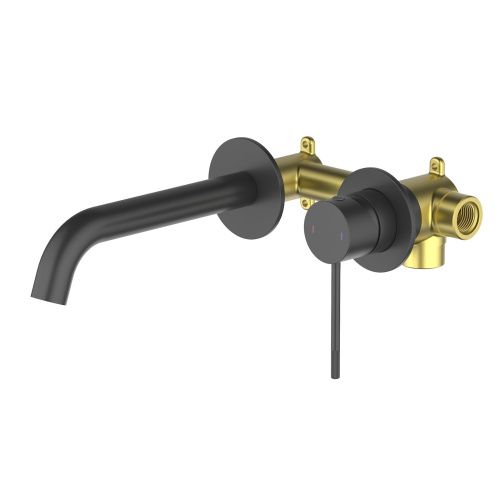 Смеситель для раковины Timo Saona 2372/03SM встраиваемый в стену черный