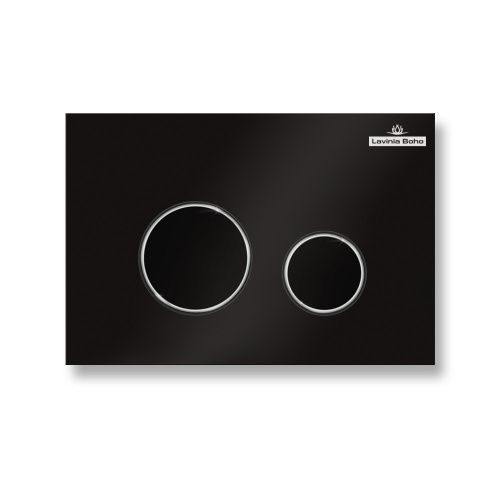 Клавиша смыва механическая Lavinia Boho RelFix 380502MB цвет черный/хром