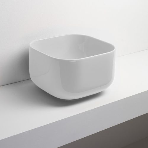 Раковина керамическая Simas Balloon BA04bi 40 см накладная цвет белый без отверстий под смеситель