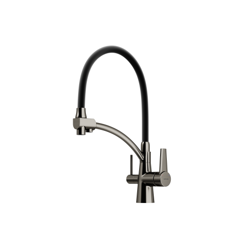 Смеситель для кухни Sancos Eri SC4001GG на мойку вороненая сталь