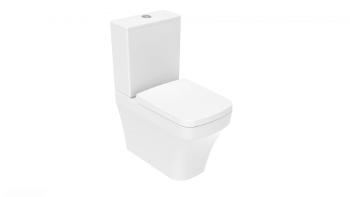 Чаша унитаза напольная Creavit Solo SO361-00CB00E-0000 цвет белый без бачка без сиденья душевой смыв