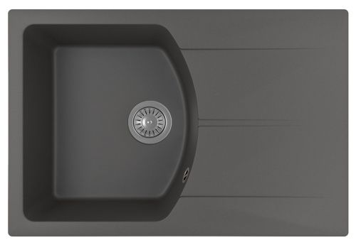 Кухонная мойка Florentina Паола 760 20.475.B0760.302 75х50 цвет черный поверхность матовая