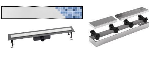 Душевой лоток Valsir Linea KIT LINEA 900 90х5 хром