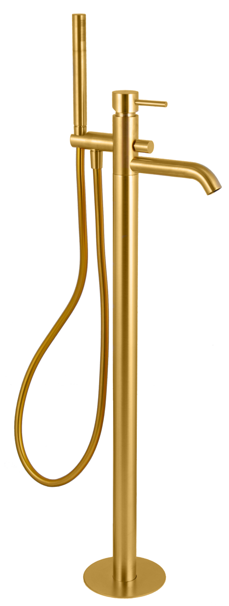 Смеситель для ванны Remer X Style X08BG напольный золото