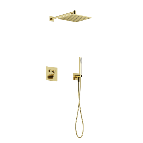 Душевая система Sancos Linn SC9022BG встраиваемая в стену цвет золото с термостатом
