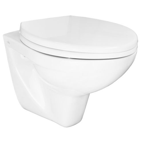 Чаша унитаза подвесная Creo Ceramique PROJECT PR1100N цвет белый без сиденья безободковая душевой смыв