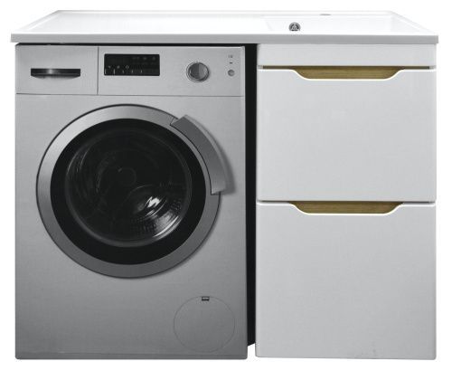 Тумба с раковиной Azario Magenta CS00079140 50х50 напольная цвет белый