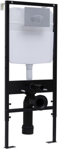 Инсталляция для унитаза с механической клавишей смыва Logan Oval 00299421 цвет хром матовый