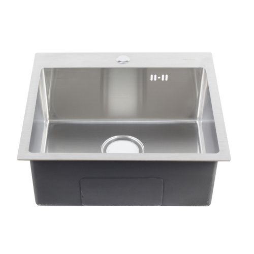 Кухонная мойка Melana ProfLine H5045/2 сатин 50х45 цвет серый поверхность матовая