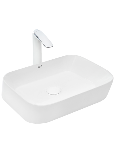 Раковина из сантехнического фаянса WeltWasser WW SK 10000003830 50х40 подвесная цвет белый без отверстий под смеситель