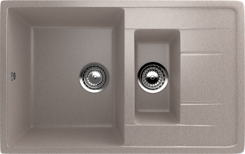 Кухонная мойка Ulgran Classic U-205-302 75х50 цвет бежевый