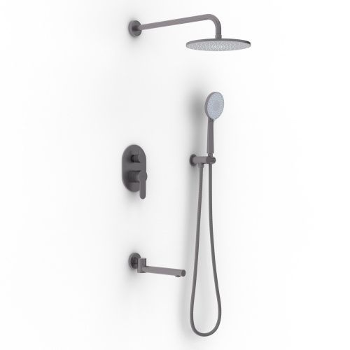 Душевая система Berges Nardis 071009 встраиваемая в стену цвет оружейная сталь
