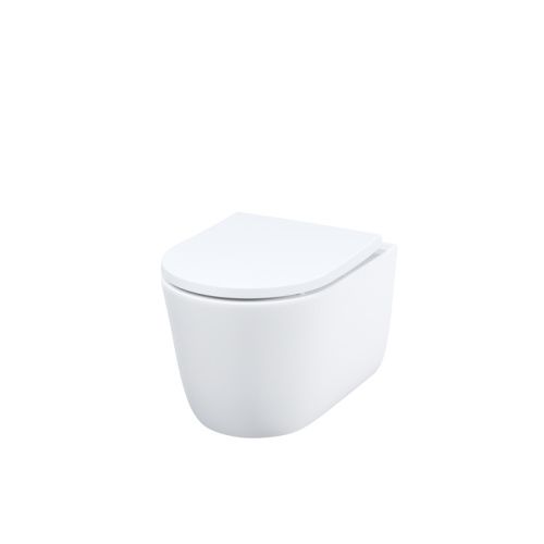 Унитаз подвесной IDDIS Slide SLIRDSEi25 белый с сиденьем микролифт безободковый смыв воронка-водоворот