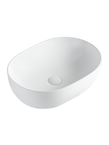 Раковина из сантехнического фарфора Orange B05-480W 50х40 накладная цвет белый