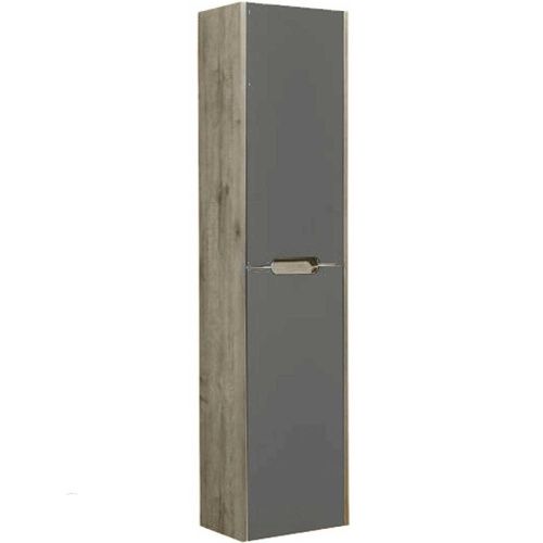 Шкаф-пенал Aquaton Оливия 1A254603OLUG0 40х160 подвесной цвет серый/коричневый