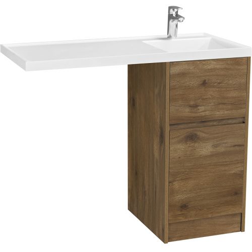 Тумба под раковину Aquaton Лондри 1A267001LHDR0 40х50 напольная цвет коричневый