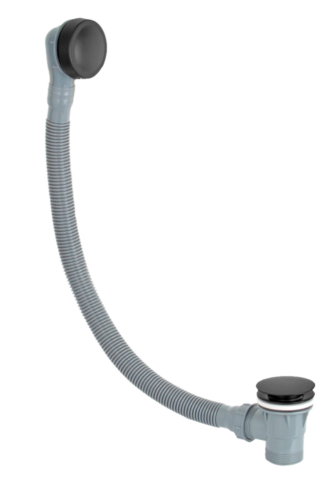 Слив-перелив для ванны Remer 96PCCNO черный