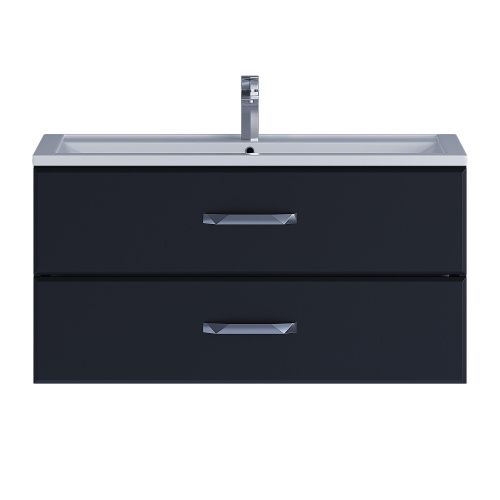 Тумба с раковиной Uperwood Foster 291020538 100х50 цвет черный