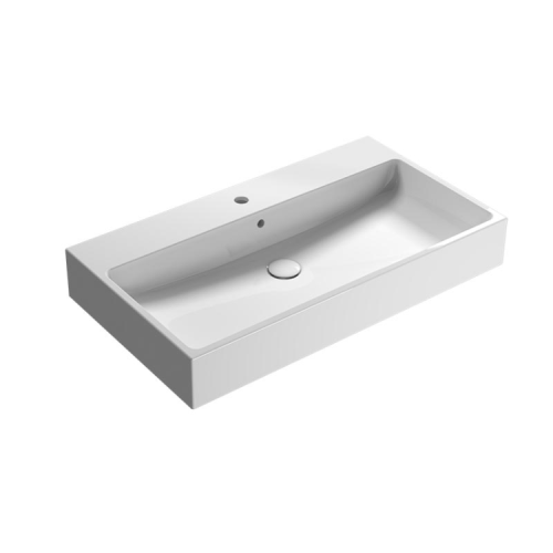 Раковина керамическая Globo I Classici SCQ92BI 90х50 накладная цвет белый 1 отверстие под смеситель