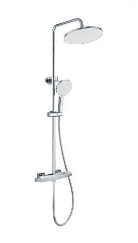 Душевая стойка Wonzon & Woghand Neo WW-B3045-A-CR настенная цвет хром с термостатом