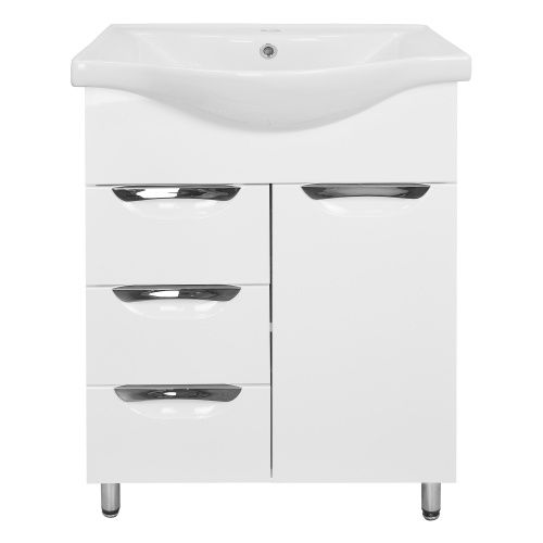 Тумба с раковиной Loranto Стиль CS00070537 60х50 напольная цвет белый