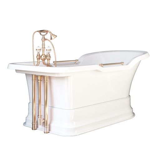 Ванна из искусственного камня Migliore IMPERO PODIUM 25510 180х85 отдельностоящая прямоугольная