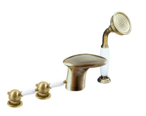 Смеситель RavSlezak LABE L571.5PSM на борт ванны бронза