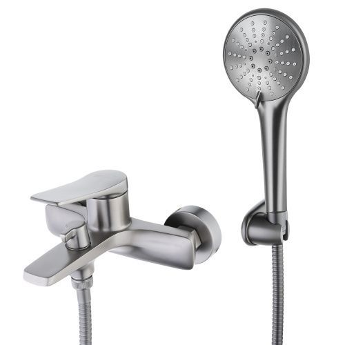 Смеситель для ванны LeMark Bronx LM3714GM настенный графит