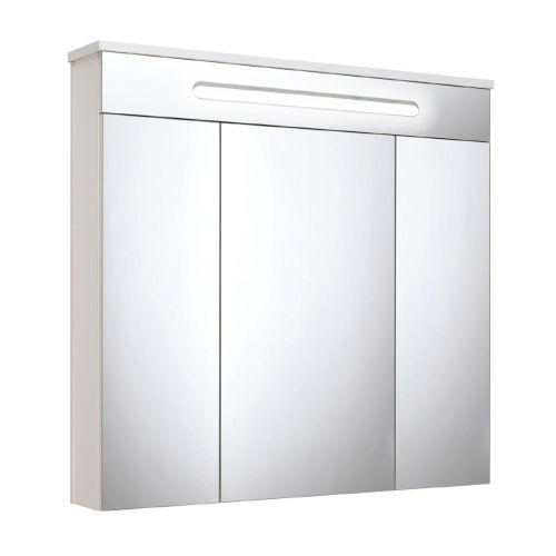 Зеркало-шкаф Runo Парма 00000001148 80х80 подвесной цвет белый