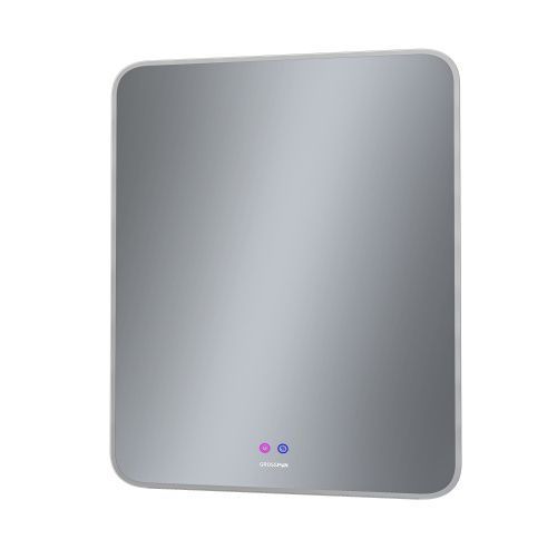 Зеркало с подсветкой и антизапотевателем Grossman ELEGANS-норма 177080 70х80 подвесное