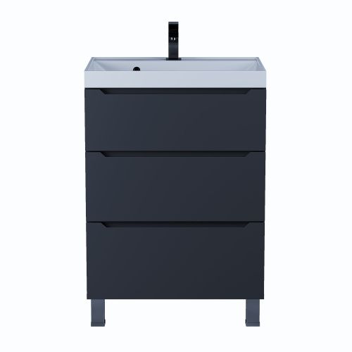 Тумба под раковину Uperwood Tanos 291020332 60х50 напольная цвет черный