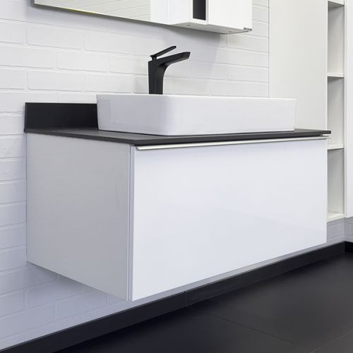 Тумба с раковиной Comforty Милан 00-00014007CF 90х50 подвесная цвет белый