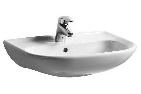 Раковина из сантехнического фаянса Jika Deep 8.1061.3.000.104.9 60х50 подвесная цвет белый 1 отверстие под смеситель