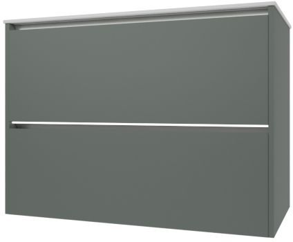 Тумба под раковину Allen Brau Activity 1.34013.CGM 90х50 подвесная цвет зеленый - фото 2