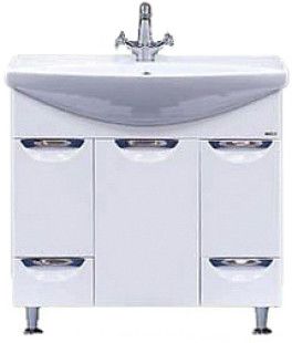 Тумба под раковину Misty Орхидея П-Орх01085-0112Я 80х30 напольная цвет белый