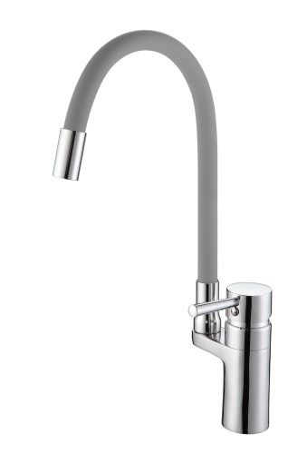 Смеситель для кухни D-Lin D157315-2 на мойку хром/серый