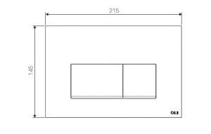 Клавиша смыва механическая Oli STREAM 641506 цвет хром - фото 2