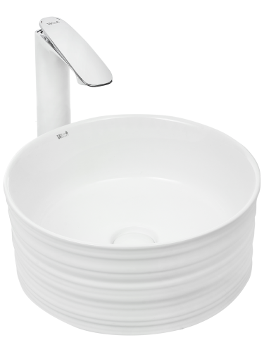 Раковина из сантехнического фаянса WeltWasser WW SK 10000003838 40х40 подвесная цвет белый без отверстий под смеситель