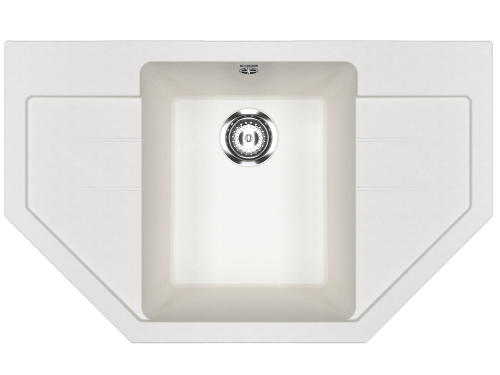 Кухонная мойка Ulgran Classic U-609-341 80х50 цвет белый