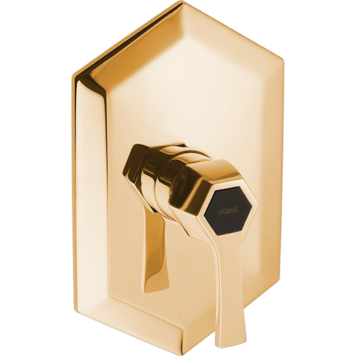 Смеситель для душа Cisal Apice CH0030007C встраиваемый в стену золото (внешняя часть)