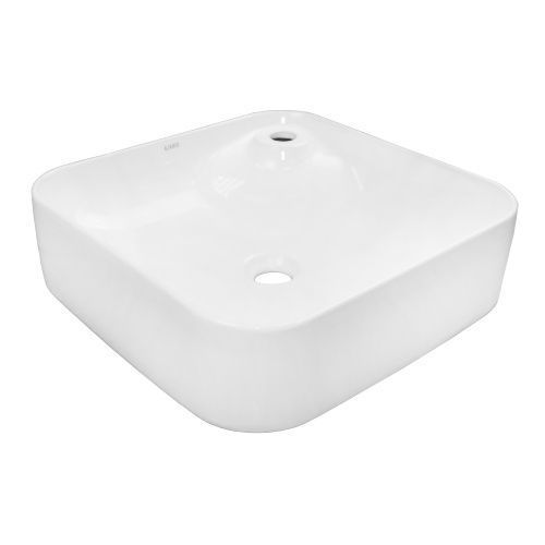 Раковина из сантехнического фаянса Azario AZ-2194 40 см накладная цвет белый 1 отверстие под смеситель