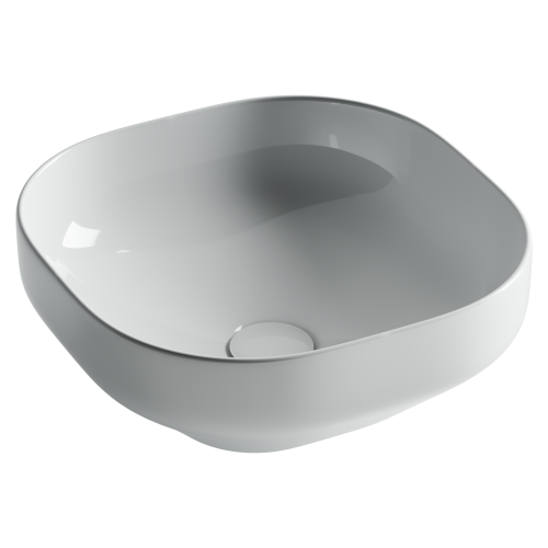 Раковина из сантехнического фарфора Ceramica Nova ELEMENT CN5032 40х40 накладная цвет белый без отверстий под смеситель