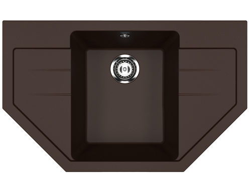 Кухонная мойка Ulgran Classic U-609-345 80х50 цвет коричневый