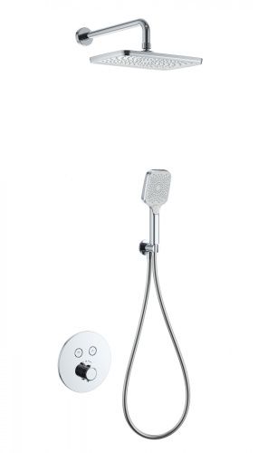 Душевая система Wonzon & Woghand WW-D2017-A-CR встраиваемая в стену цвет хром с термостатом
