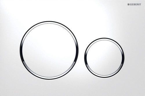 Клавиша смыва механическая Geberit Sigma20 115.882.KJ.1 цвет белый/хром