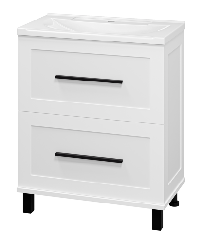 Тумба под раковину Misty Модерн П-Мод07070-011Пр 70х40 напольная цвет белый