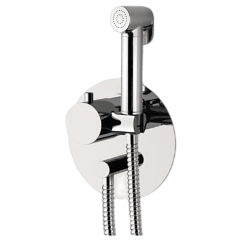 Гигиенический душ со смесителем Daniel ST206424DCCR хром с термостатом
