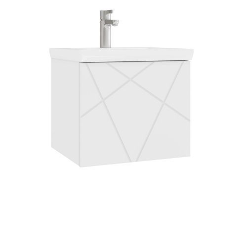 Тумба под раковину Vigo Geometry 032 50х40 подвесная цвет белый